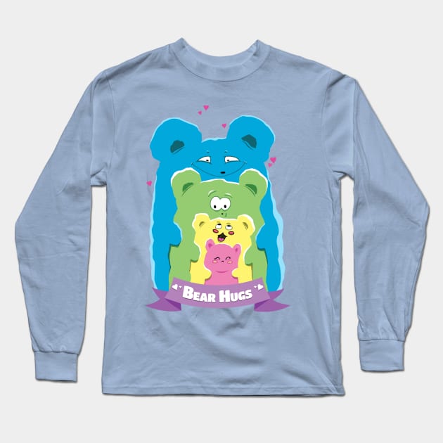 Cute Bear Hugs Long Sleeve T-Shirt by ArtDiggs